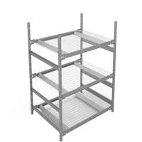 &eacute;tag&egrave;re de grande largeur, Acier, Sans boulons, Capacit&eacute; 1340 lb, 42" la x 60" h x 32" p Dufferin Supply