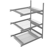&eacute;tag&egrave;re de grande largeur, Acier, Sans boulons, Capacit&eacute; 1340 lb, 42" la x 60" h x 32" p Dufferin Supply