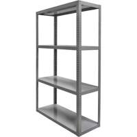 Heavy-Duty Shelving, Steel, Bolted, 3000 lbs. Capacity, 36" W x 72" H x 18" D Dufferin Supply