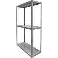 Heavy-Duty Shelving, Steel, Bolted, 3000 lbs. Capacity, 36" W x 72" H x 18" D Dufferin Supply