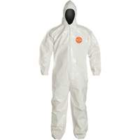 Tychem&reg; 4000 Coveralls, Large, White Dufferin Supply
