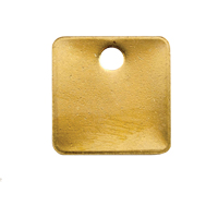 Blank Tags, Brass, 1.25" dia Dufferin Supply