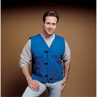 Cooling Vests With Insert Pockets, Large, Royal Blue Dufferin Supply