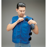 Cooling Vests with Insert Pockets, Large, Royal Blue Dufferin Supply