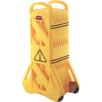 Portable Mobile Barriers, 13' L, Plastic, Yellow SAJ714 | Dufferin Supply