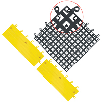 Carrelage no 560 ErgoDeck , PVC, 1-1/2' la c, 1-1/2' lo, 7/8" &eacute;paisseur, Noir Dufferin Supply