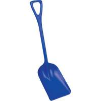Safety Shovels - Hygienic Shovels (One-Piece), 10" x 14" Blade, 38" Length, Plastic, Blue SAL458 | Dufferin Supply