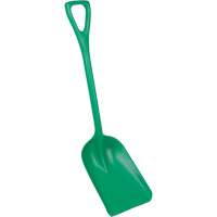 Safety Shovels - Hygienic Shovels (One-Piece), 10" x 14" Blade, 38" Length, Plastic, Green SAL459 | Dufferin Supply