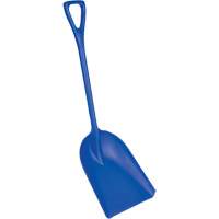 Safety Shovels - Hygienic Shovels (One-Piece), 14" x 17" Blade, 42" Length, Plastic, Blue SAL462 | Dufferin Supply