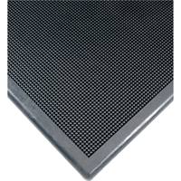 Sanitizing Footbath Mat No. 222, Rubber, 2' W x 2-2/3' L x 1/2" Thick, Black Dufferin Supply