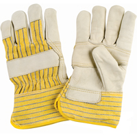 Winter-Lined Patch-Palm Fitters Gloves, X-Large, Grain Cowhide Palm, Cotton Fleece Inner Lining Dufferin Supply