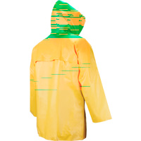 Manteau imperm&eacute;able Neo-slick r&eacute;sistant aux produits chimiques & &agrave; l'acide, T-Grand, Jaune, N&eacute;opr&egrave;ne Dufferin Supply
