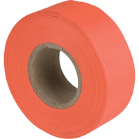 Flagging Tape, 1.1875" W x 150' L, Fluorescent Orange Dufferin Supply