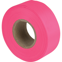 Flagging Tape, 1.1875" W x 150' L, Fluorescent Pink Dufferin Supply