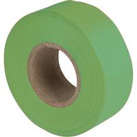 Flagging Tape, 1.1875" W x 150' L, Fluorescent Green Dufferin Supply