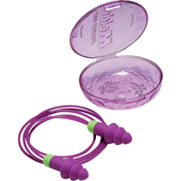 Rockets&reg; Reusable Earplugs, Corded, Bulk - Plastic Case, 27 dB NRR, One-Size Dufferin Supply