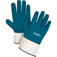 Heavyweight Safety Cuff Gloves, 11/2X-Large, Nitrile Coating, Cotton Shell Dufferin Supply
