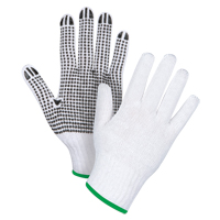Gants tricot&eacute;s &agrave; pois, Poly/coton, Un c&ocirc;t&eacute;, Calibre 7, Moyen Dufferin Supply