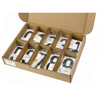 Pressure Sensitive Numbering, 0 to 9, 3-1/2" H, Black on White Dufferin Supply