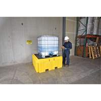 IBC Spill Pallet Plus&reg; Without Drain, 365 US gal. Spill Capacity, 62" x 62" x 28" Dufferin Supply