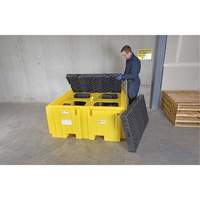 IBC Spill Pallet Plus&reg; Without Drain, 365 US gal. Spill Capacity, 62" x 62" x 28" Dufferin Supply