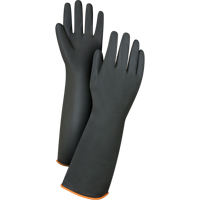 Gants de poids lourd pour la manipulation de produits chimiques, Taille Grand/9, 18" lo, Latex de caoutchouc, 30 mils Dufferin Supply