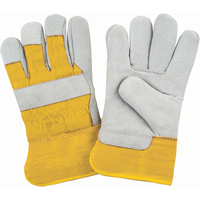 Gants d'ajusteur doubl&eacute;s pour l'hiver de premi&egrave;re qualit&eacute;, Moyen, Paume en Cuir de vache refendu, Doublure en Molleton de mousse Dufferin Supply