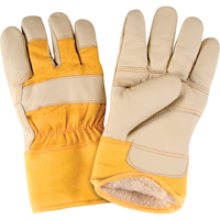 Standard-Duty Winter-Lined Fitters Gloves, Large, Grain Furniture Palm, Boa Inner Lining Dufferin Supply