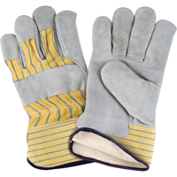 Gants d'ajusteur doubl&eacute;s pour l'hiver, T-Grand, Paume en Cuir de vache refendu, Doublure en Molleton de coton Dufferin Supply