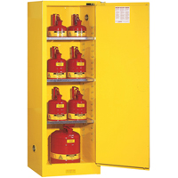 Armoire de s&eacute;curit&eacute; pour produits inflammables EX Slimline Sure-Grip , 22 gal., 1 Porte(s), 23,25" La x 65" h x 18" p Dufferin Supply