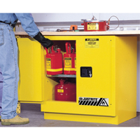 Sure-Grip&reg; EX Undercounter Flammable Safety Cabinet, 22 gal., 2 Door, 35" W x 35" H x 22" D Dufferin Supply