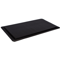 Ergo-Ease Mats, Ribbed, 2' x 10' x 7/8", Black, Rubber/Sponge Dufferin Supply