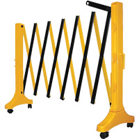Xpandit Barricade, 36" H x 11.5' L, Black/Yellow Dufferin Supply