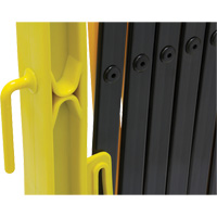 Xpandit Barricade, 36" H x 11.5' L, Black/Yellow Dufferin Supply