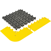 Tapis Ergodeck tout usage No 564 & No 566, PVC, 1-1/2' la c, 1-1/2' lo, 7/8" &eacute;paisseur, Charbon Dufferin Supply