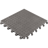 Tapis ErgoDeck Soft No 566, PVC, 1-1/2' la c, 1-1/2' lo, 7/8" &eacute;paisseur, Charbon Dufferin Supply