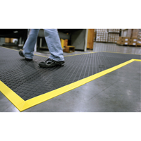 Tapis Rejuvenator Connect No 502, Polyur&eacute;thane, 3' la c, 3' lo, 5/8" &eacute;paisseur, Noir Dufferin Supply