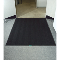 Tapis Waterhog Eco Elite, Essuie-pieds/grattoir, 6' x 6' x 3/8", Fum&eacute;e noire Dufferin Supply