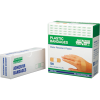 Bandages, Rectangulaire/carr&eacute;e, 3", Plastique, St&eacute;rile Dufferin Supply