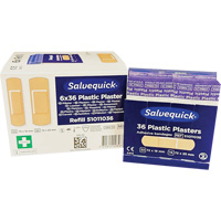 Syst&egrave;mes de distribution de bandages Salvequick - recharges st&eacute;riles, Rectangulaire/carr&eacute;e, Plastique, St&eacute;rile Dufferin Supply