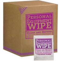 Personal Equipment Wipes, 100 Wipes, 8-3/16" x 5-1/4" SAY553 | Dufferin Supply