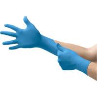 Disposable Gloves, Small, Nitrile, 5-mil, Powdered, Blue Dufferin Supply