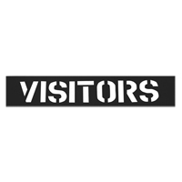 Parking Lot Stencils, English, 12" Dufferin Supply