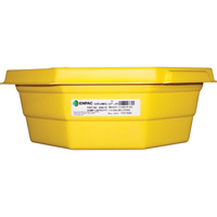 Drums-Up Jr. Trays, 22.75" L x 22.75" W x 7.5" H, 7.5 US gal. Spill Capacity Dufferin Supply