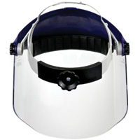 Ratchet Headgear with Faceshield, Polycarbonate, Ratchet Suspension Dufferin Supply