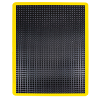 Tapis antifatigue en d&ocirc;me, &agrave; bulles, 2' x 3' x 1/2", Noir, Caoutchouc Dufferin Supply