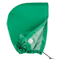 AcidBasicTM Chemical & Acid Resistant Rain Hood, One Size, Green, Polyester Dufferin Supply