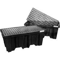 Nestable Spill Pallets, 66 US gal. Spill Capacity, 51" x 26" x 21" Dufferin Supply
