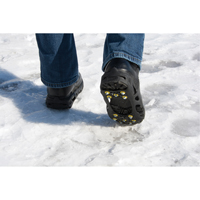 Heavy-Duty Anti-Slip Ice Cleats, Steel, Stud Traction, Medium Dufferin Supply