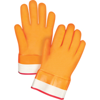 Gants doubl&eacute;s pour l'hiver r&eacute;sistants aux produits chimiques, Taille Grand/9, 10" lo, PVC, Doublure en Molleton de mousse, Gant de calibre hiver Dufferin Supply
